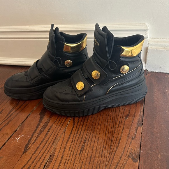 Balmain puma collaboration collab black sneaker boot bootie shoes 10 - Picture 2 of 7